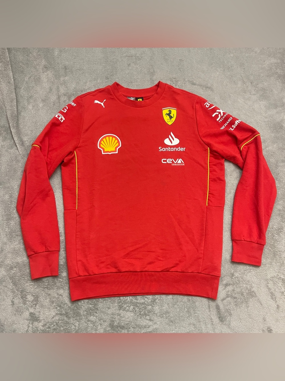 MENS PUMA SF SCUDERIA FERRARI TEAM CREW NECK SWEATSHIRT Size Small